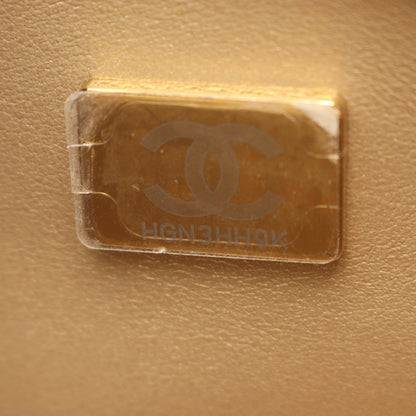 ミニマトラッセ チェーンショルダーバッグ ラムスキン ブラック ゴールド金具 シャネル バッグ CHANEL