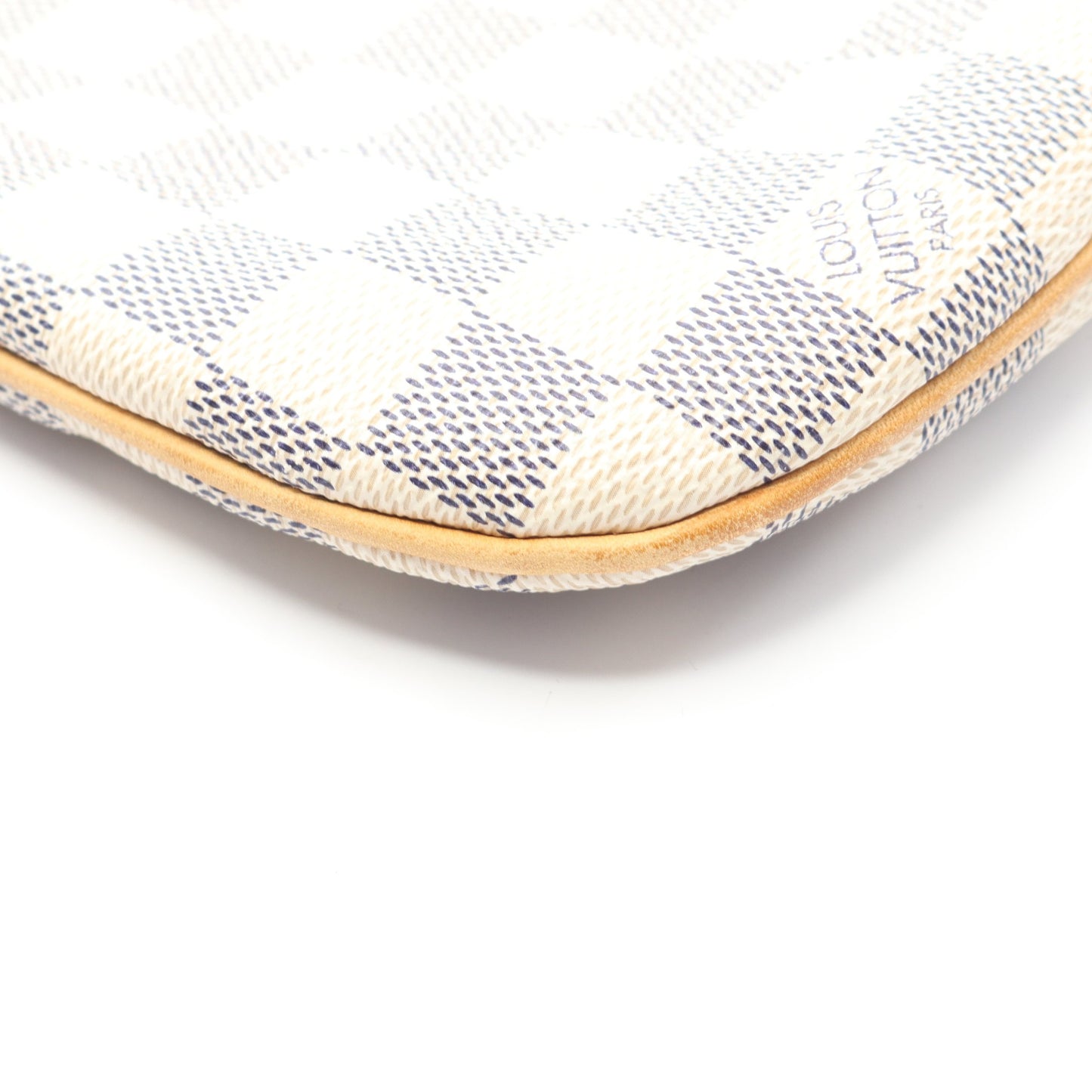 ポシェットボスフォール ダミエアズール ショルダーバッグ PVC レザー ホワイト ルイヴィトン バッグ LOUIS VUITTON
