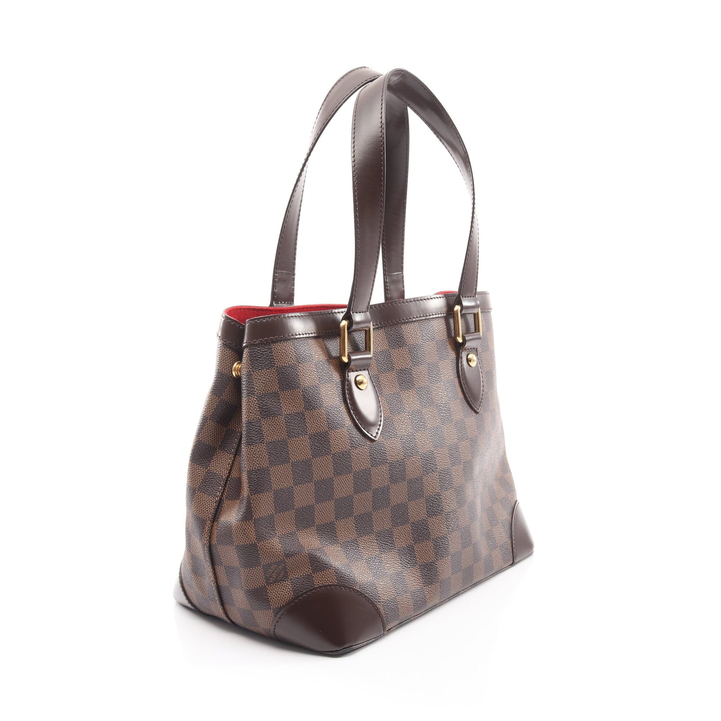 ハムステッドPM ダミエエベヌ ハンドバッグ トートバッグ PVC レザー ブラウン ルイヴィトン バッグ LOUIS VUITTON