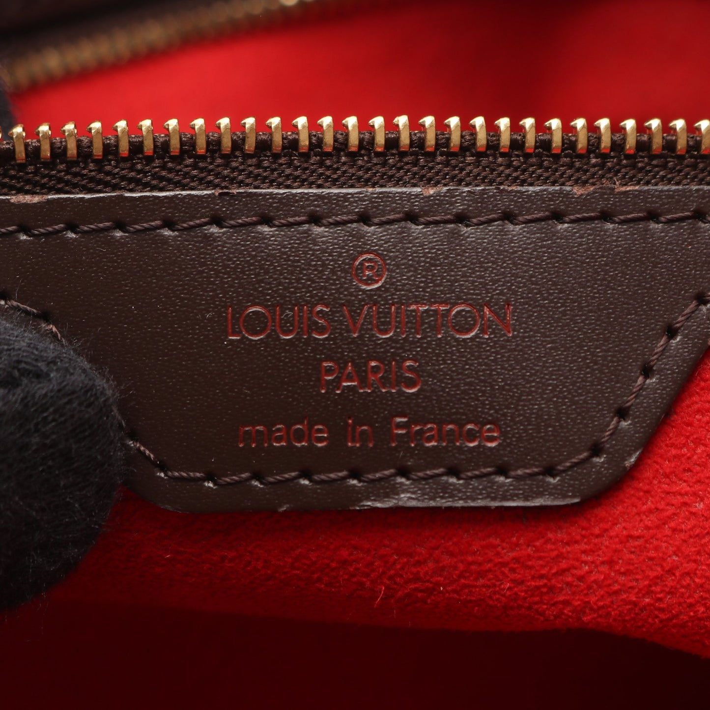 ハムステッドPM ダミエエベヌ ハンドバッグ トートバッグ PVC レザー ブラウン ルイヴィトン バッグ LOUIS VUITTON