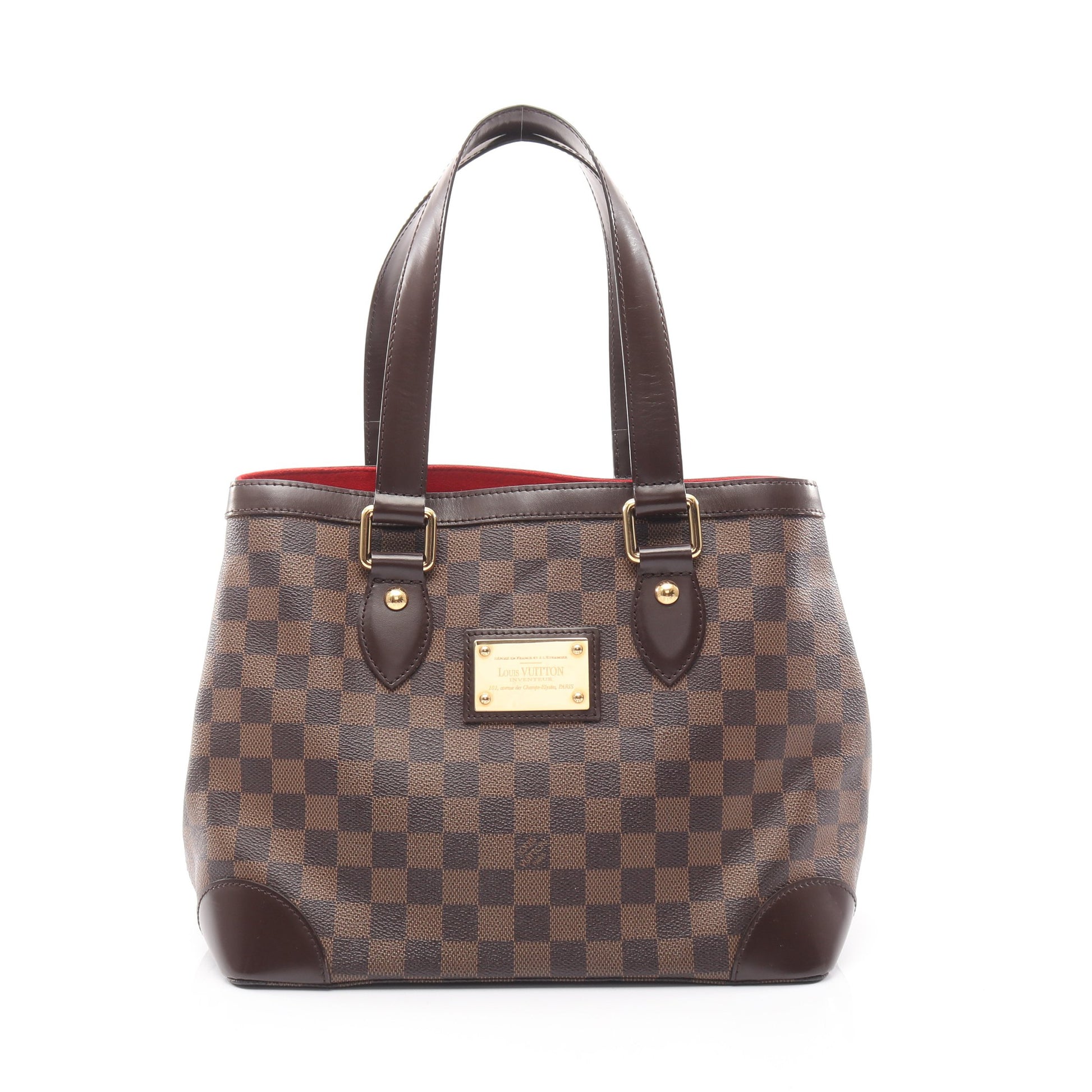 ハムステッドPM ダミエエベヌ ハンドバッグ トートバッグ PVC レザー ブラウン ルイヴィトン バッグ LOUIS VUITTON