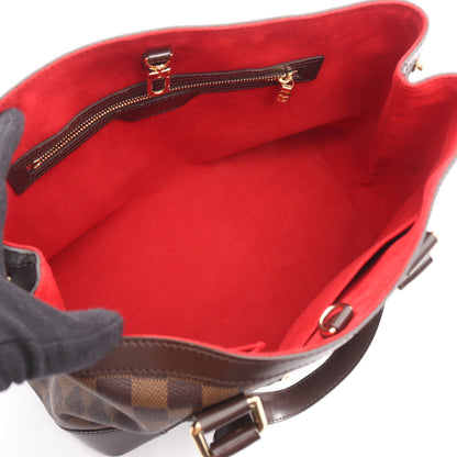 ハムステッドPM ダミエエベヌ ハンドバッグ トートバッグ PVC レザー ブラウン ルイヴィトン バッグ LOUIS VUITTON