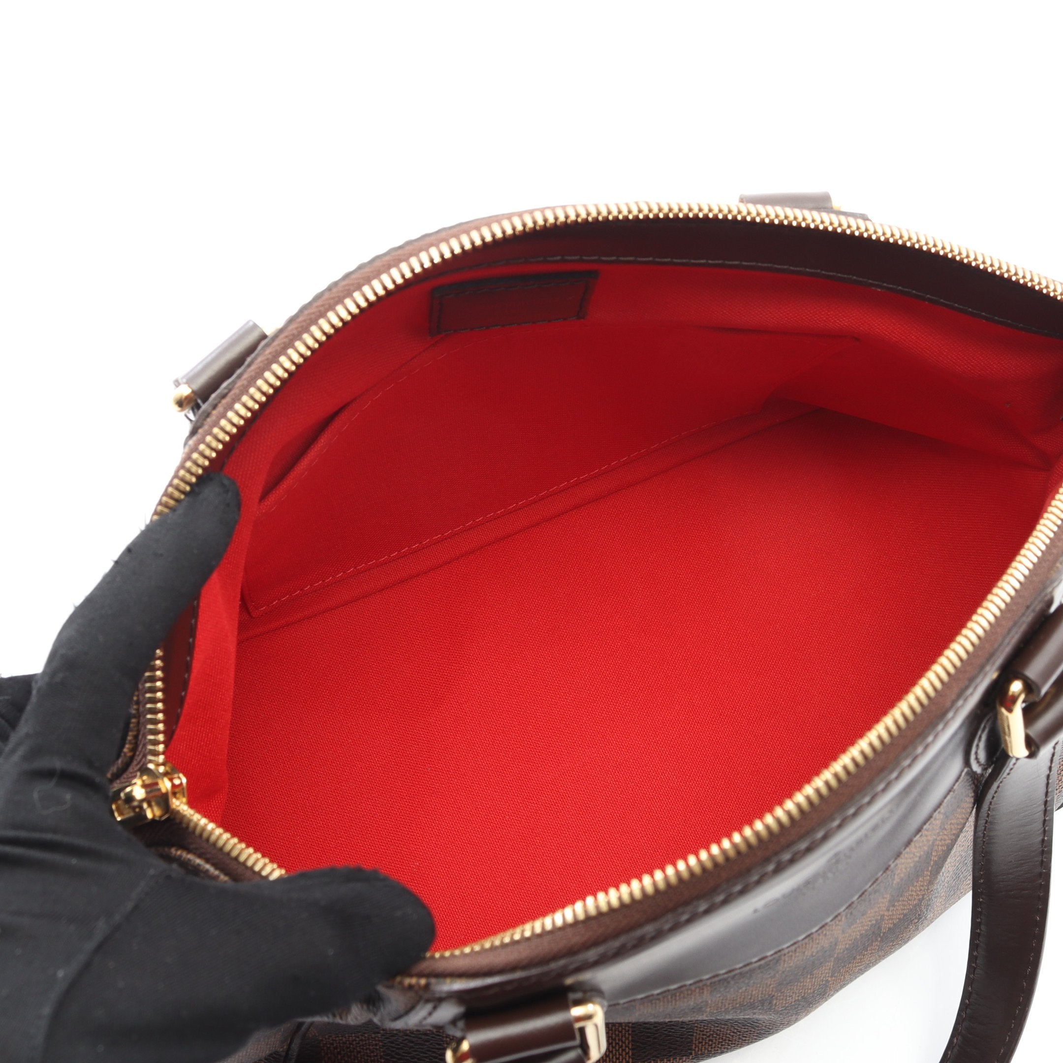 ヴェローナPM ダミエエベヌ ショルダーバッグ PVC レザー ブラウン