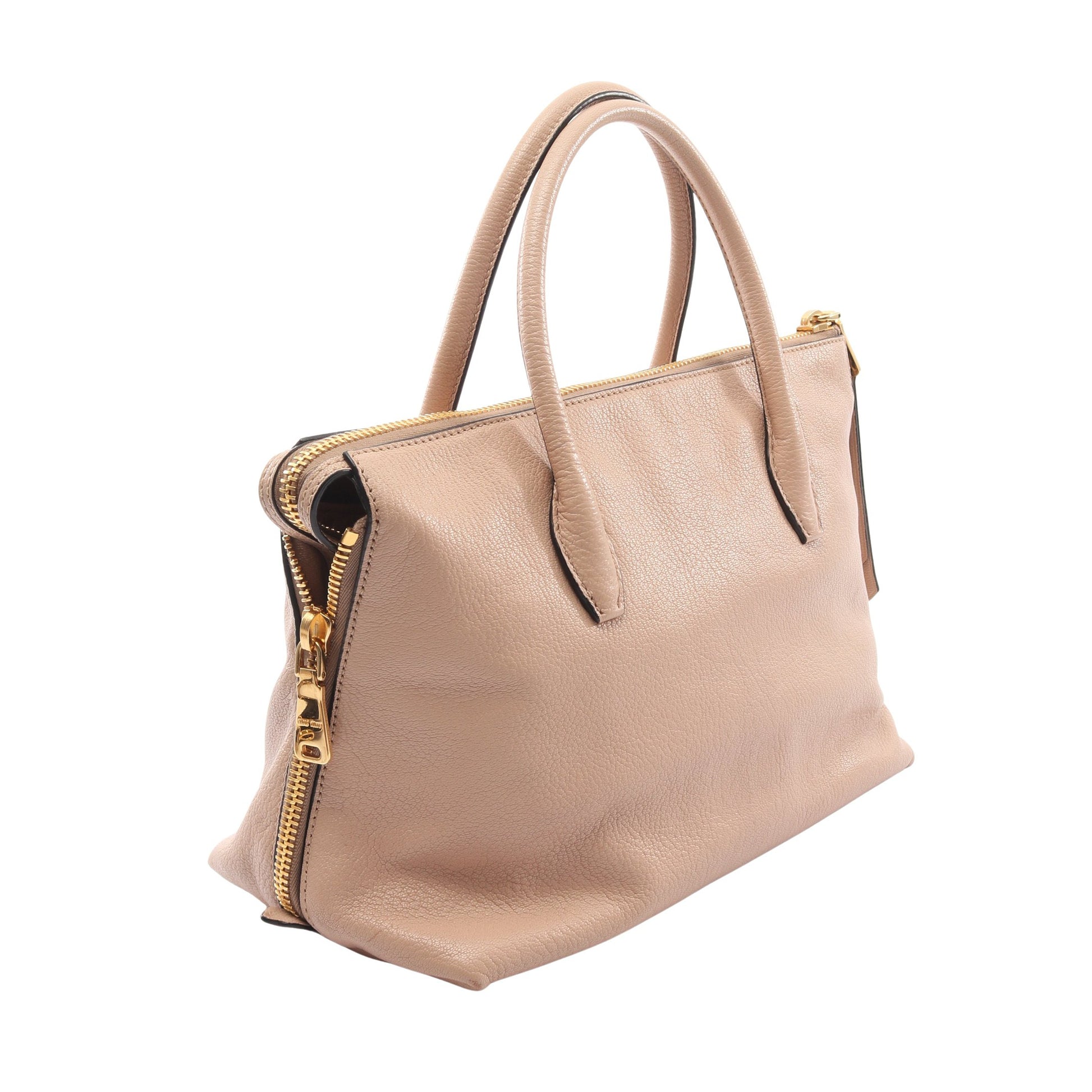 MADRAS マドラス ハンドバッグ レザー ベージュ 2WAY ミュウミュウ バッグ miu miu