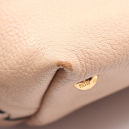 MADRAS マドラス ハンドバッグ レザー ベージュ 2WAY ミュウミュウ バッグ miu miu