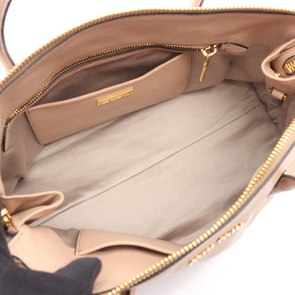 MADRAS マドラス ハンドバッグ レザー ベージュ 2WAY ミュウミュウ バッグ miu miu
