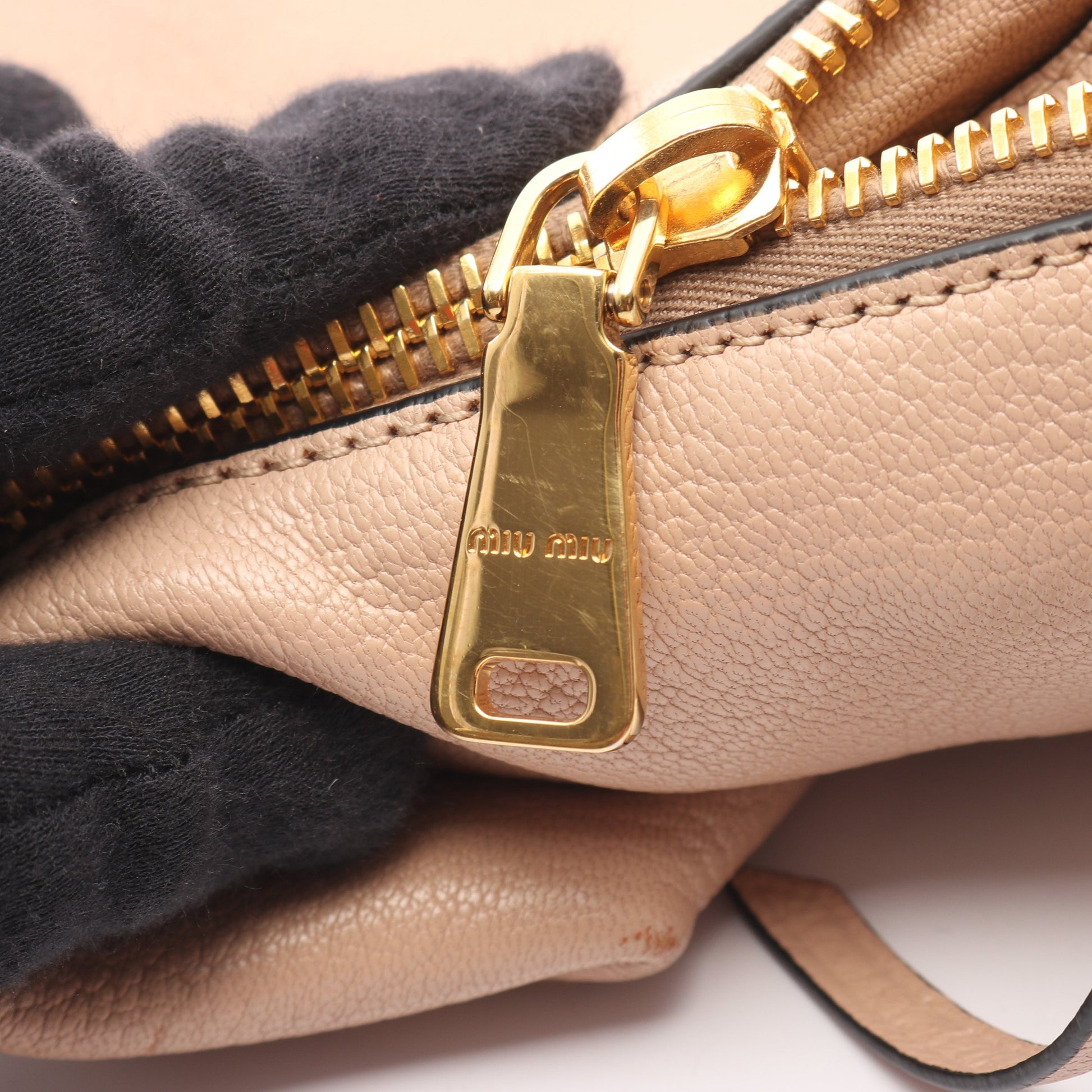 MADRAS マドラス ハンドバッグ レザー ベージュ 2WAY ミュウミュウ バッグ miu miu