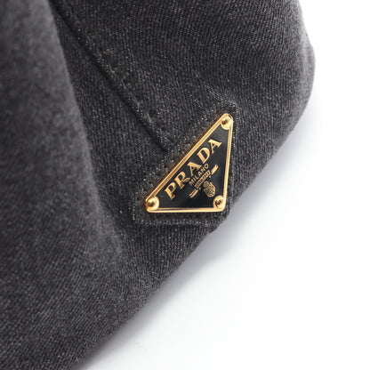 CANAPA カナパ ハンドバッグ トートバッグ デニム ダークグレー 2WAY プラダ バッグ PRADA