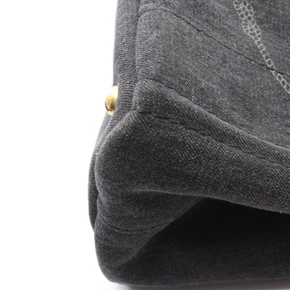 CANAPA カナパ ハンドバッグ トートバッグ デニム ダークグレー 2WAY プラダ バッグ PRADA