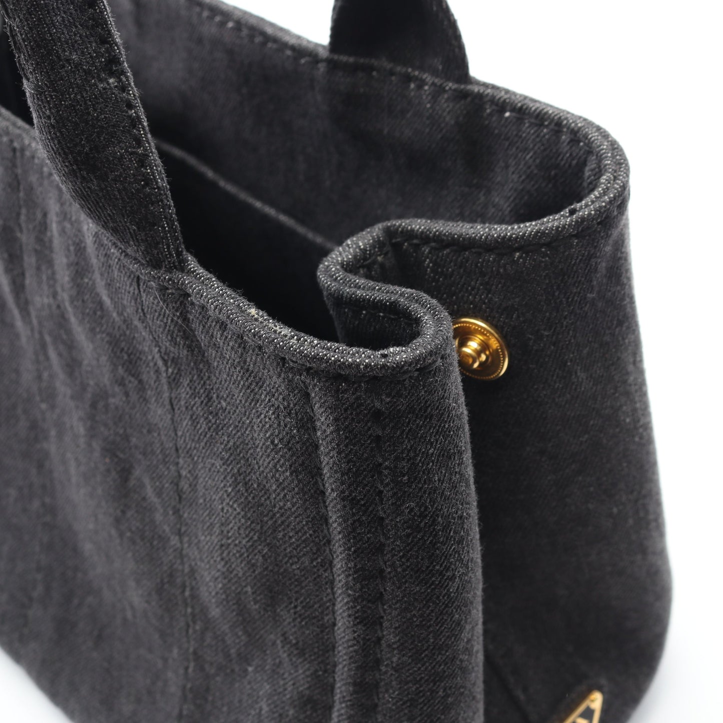CANAPA カナパ ハンドバッグ トートバッグ デニム ダークグレー 2WAY プラダ バッグ PRADA