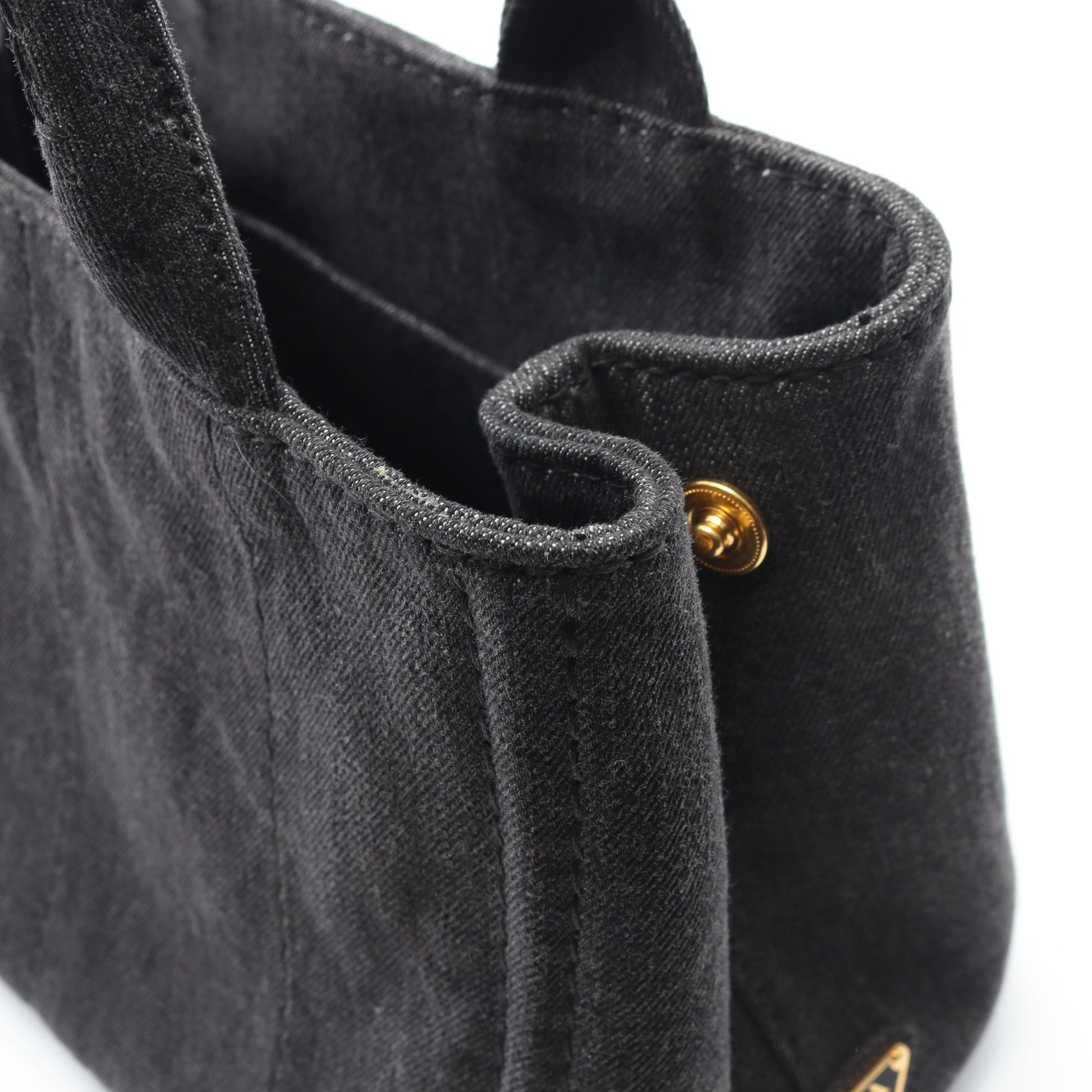CANAPA カナパ ハンドバッグ トートバッグ デニム ダークグレー 2WAY プラダ バッグ PRADA