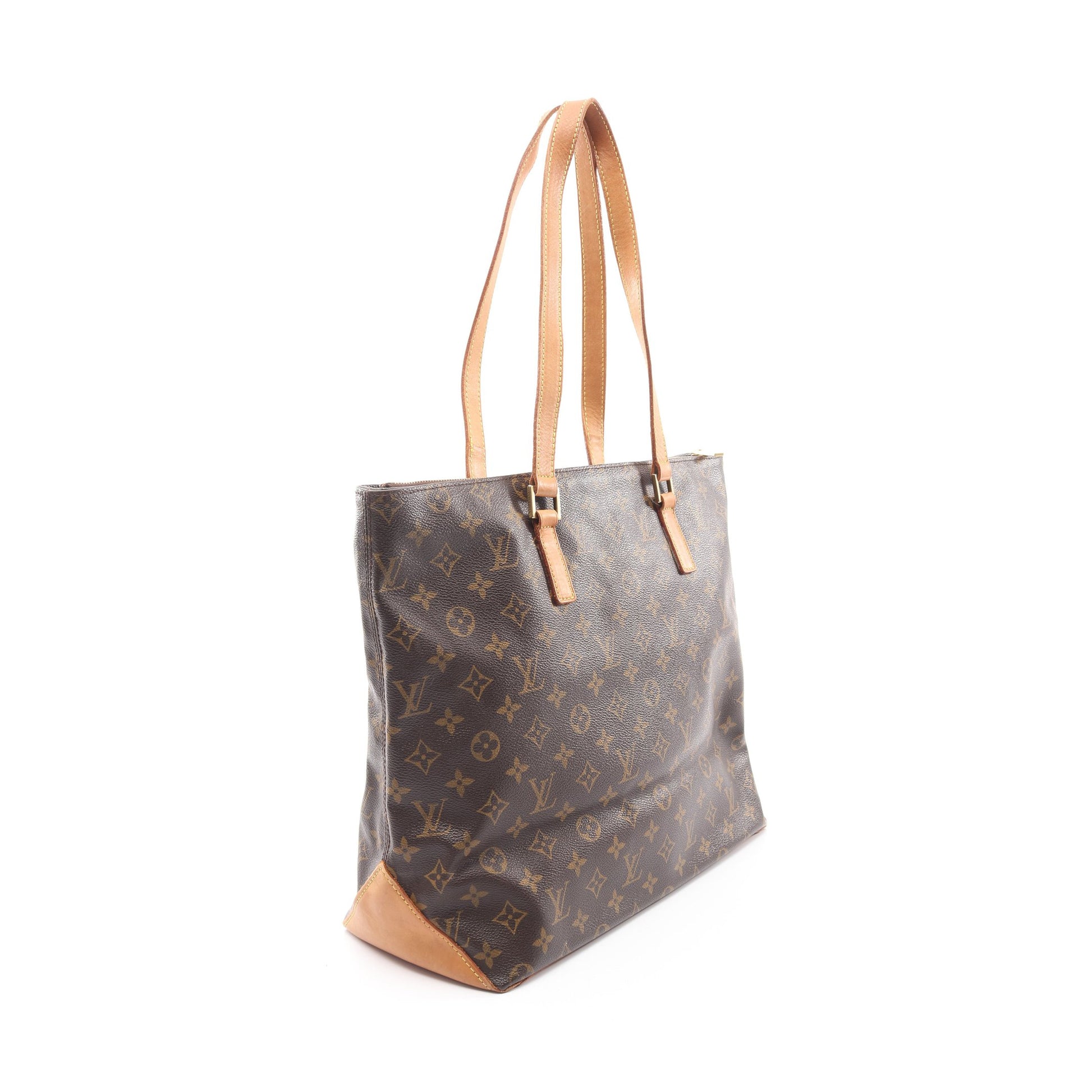 カバメゾ モノグラム ショルダーバッグ トートバッグ PVC レザー ブラウン ルイヴィトン バッグ LOUIS VUITTON