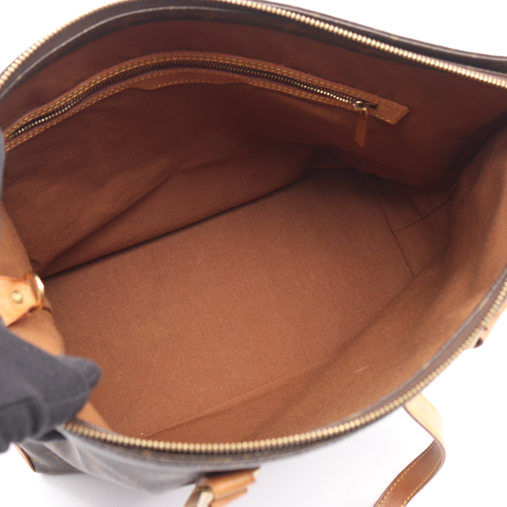 カバメゾ モノグラム ショルダーバッグ トートバッグ PVC レザー ブラウン ルイヴィトン バッグ LOUIS VUITTON