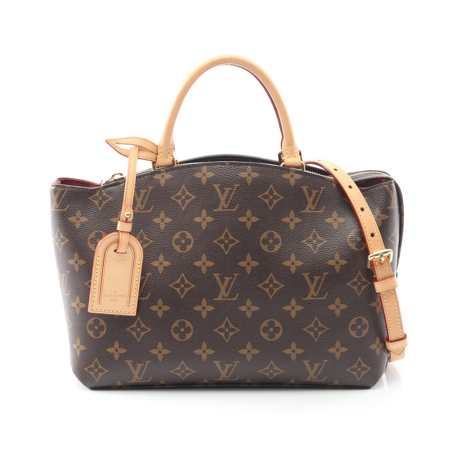 プティ パレPM モノグラム ハンドバッグ PVC レザー ブラウン 2WAY ルイヴィトン バッグ LOUIS VUITTON