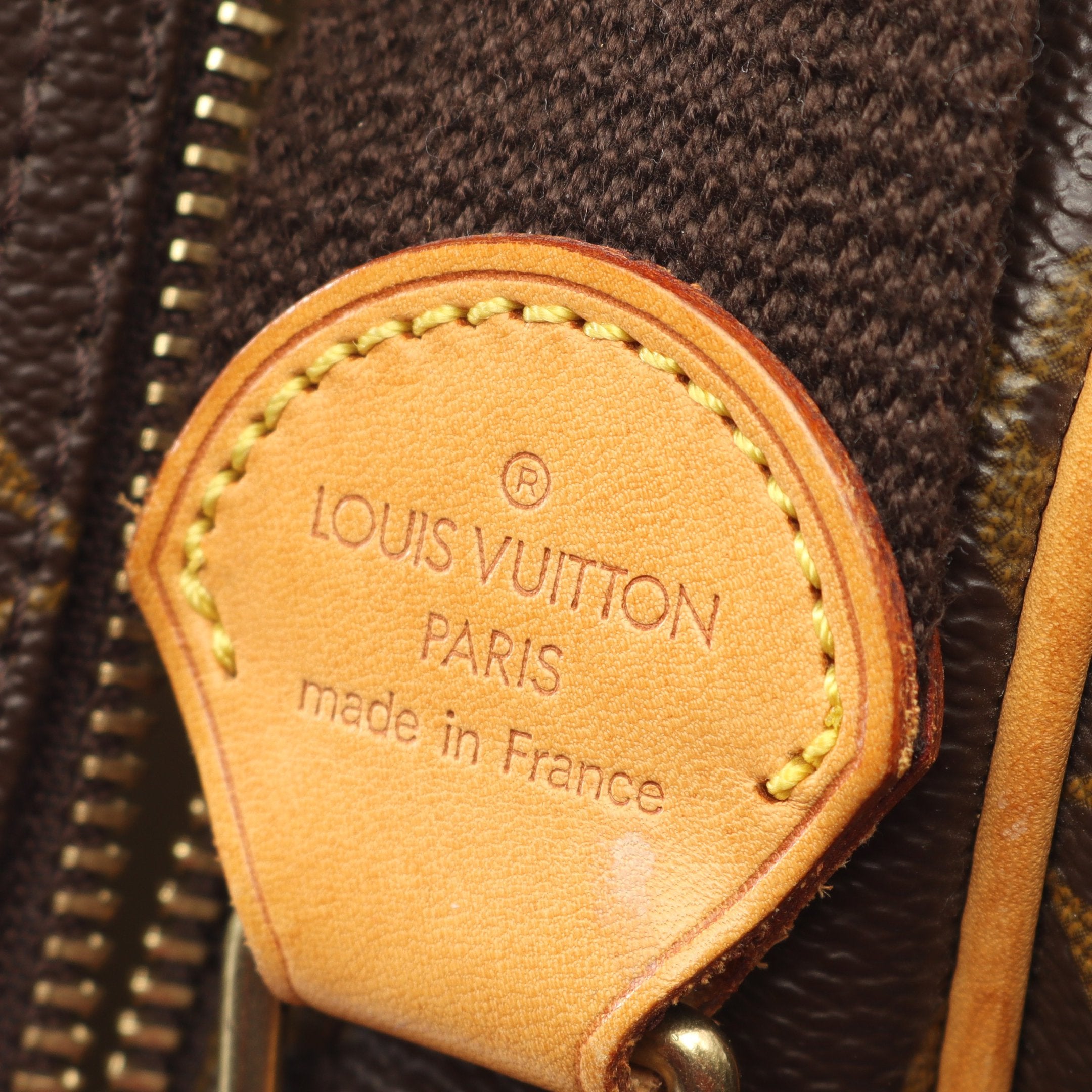 リポーターPM モノグラム ショルダーバッグ PVC レザー ブラウン ルイ