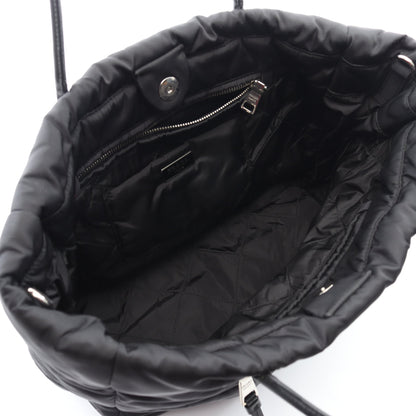 TESSUTO BOMBER ボンバー ショルダーバッグ トートバッグ ナイロン サフィアーノレザー ブラック 2WAY プラダ バッグ PRADA