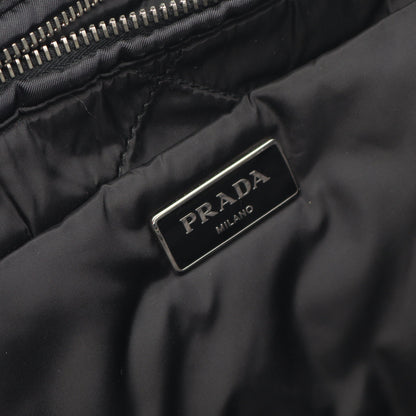 TESSUTO BOMBER ボンバー ショルダーバッグ トートバッグ ナイロン サフィアーノレザー ブラック 2WAY プラダ バッグ PRADA