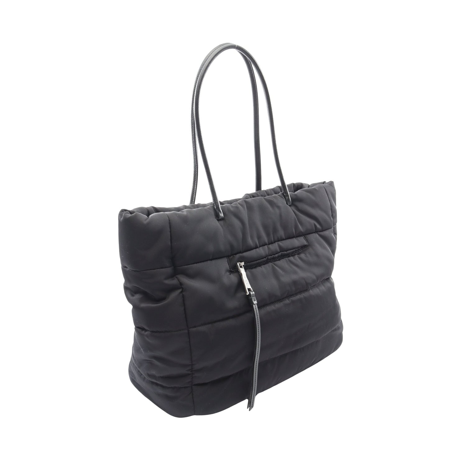 TESSUTO BOMBER ボンバー ショルダーバッグ トートバッグ ナイロン サフィアーノレザー ブラック 2WAY プラダ バッグ PRADA
