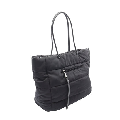 TESSUTO BOMBER ボンバー ショルダーバッグ トートバッグ ナイロン サフィアーノレザー ブラック 2WAY プラダ バッグ PRADA
