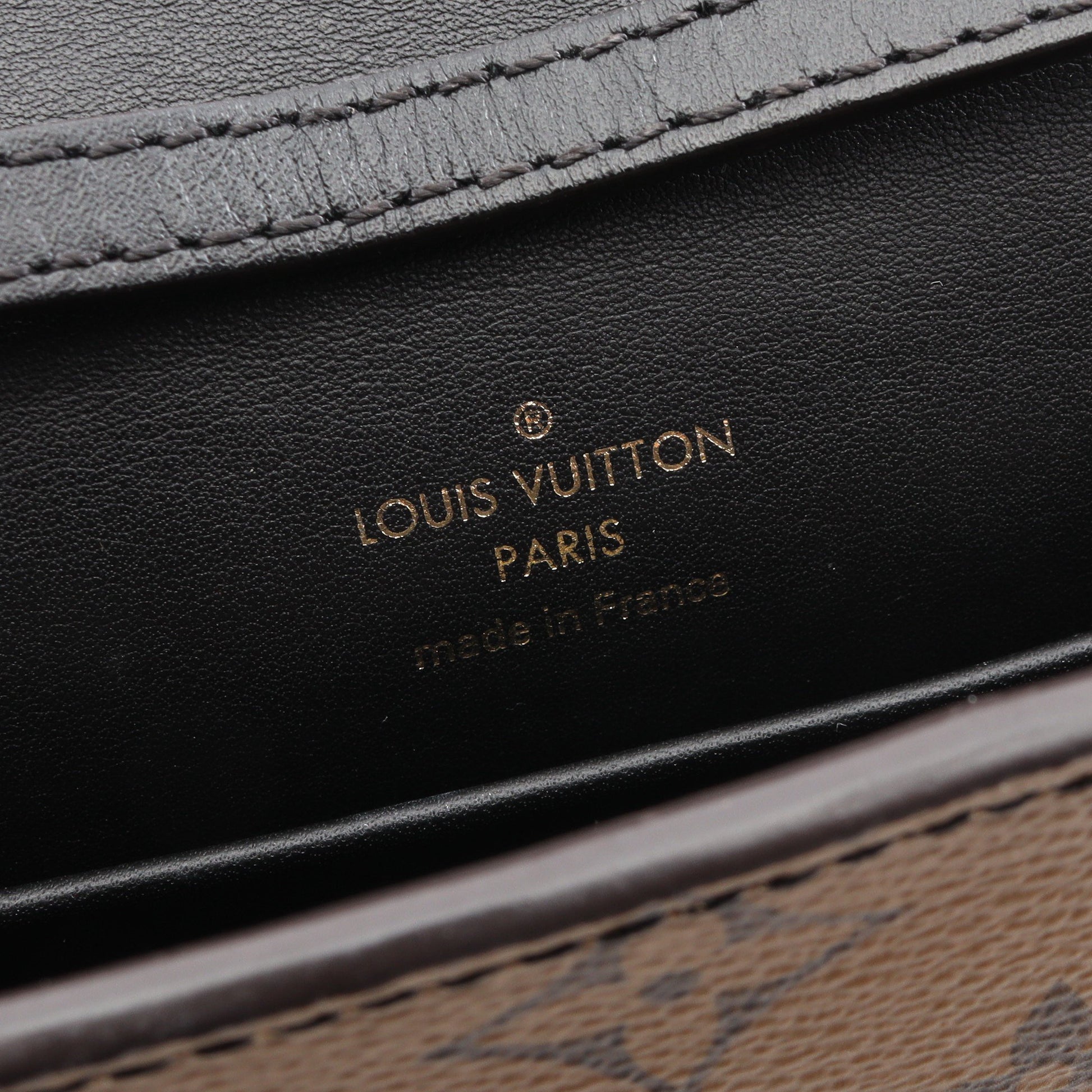 ポシェット コラム モノグラムリバース ショルダーバッグ PVC レザー ブラウン ブラック シルバー ルイヴィトン バッグ LOUIS VUITTON