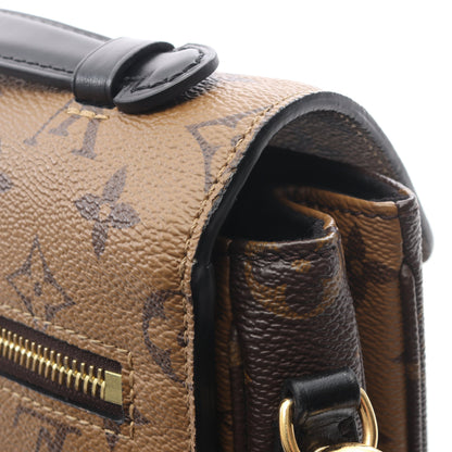 ポシェット メティス MM モノグラムリバース ハンドバッグ PVC レザー ブラウン ブラック 2WAY ルイヴィトン バッグ LOUIS VUITTON