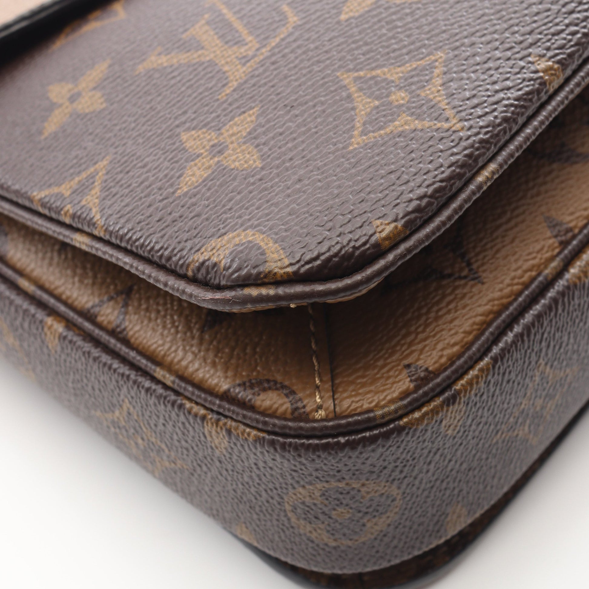 ポシェット メティス MM モノグラムリバース ハンドバッグ PVC レザー ブラウン ブラック 2WAY ルイヴィトン バッグ LOUIS VUITTON