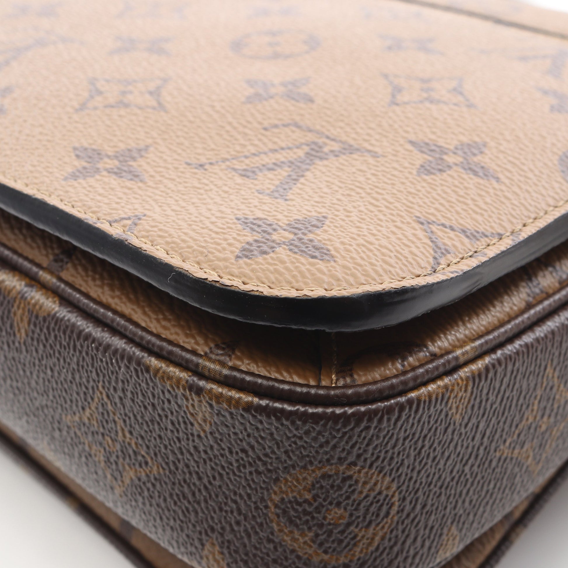 ポシェット メティス MM モノグラムリバース ハンドバッグ PVC レザー ブラウン ブラック 2WAY ルイヴィトン バッグ LOUIS VUITTON