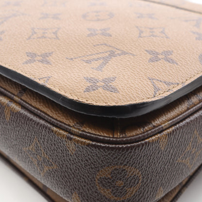 ポシェット メティス MM モノグラムリバース ハンドバッグ PVC レザー ブラウン ブラック 2WAY ルイヴィトン バッグ LOUIS VUITTON