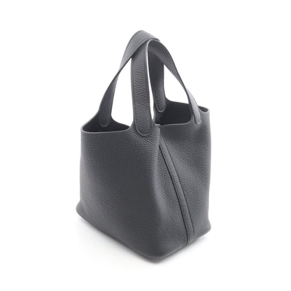 ピコタンロックPM ハンドバッグ トリヨンクレマンス ブラック シルバー金具 C刻印 エルメス バッグ HERMES
