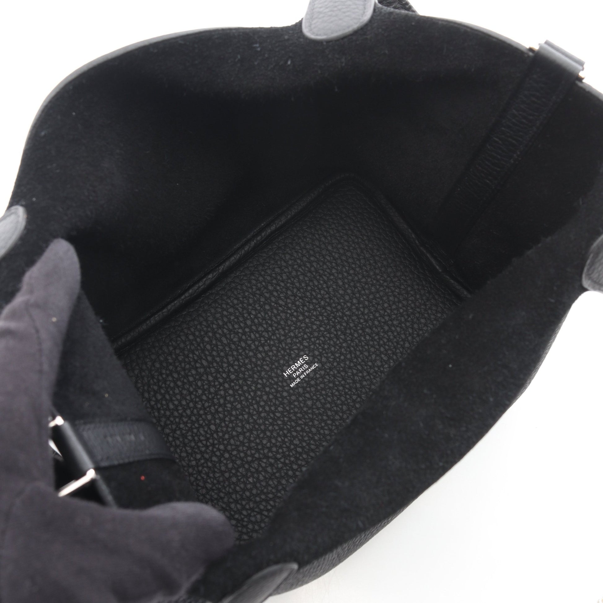 ピコタンロックPM ハンドバッグ トリヨンクレマンス ブラック シルバー金具 C刻印 エルメス バッグ HERMES