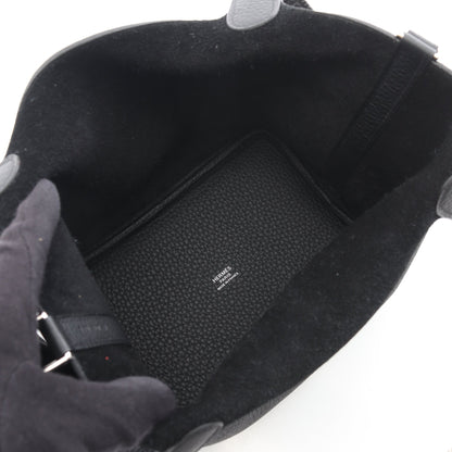 ピコタンロックPM ハンドバッグ トリヨンクレマンス ブラック シルバー金具 C刻印 エルメス バッグ HERMES