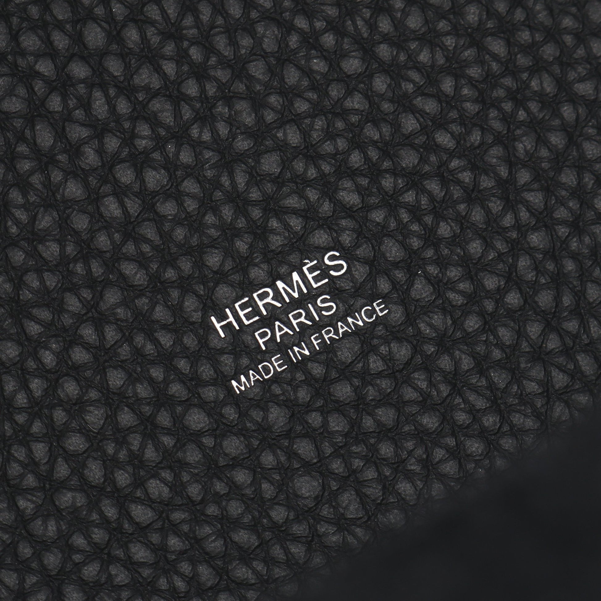 ピコタンロックPM ハンドバッグ トリヨンクレマンス ブラック シルバー金具 C刻印 エルメス バッグ HERMES