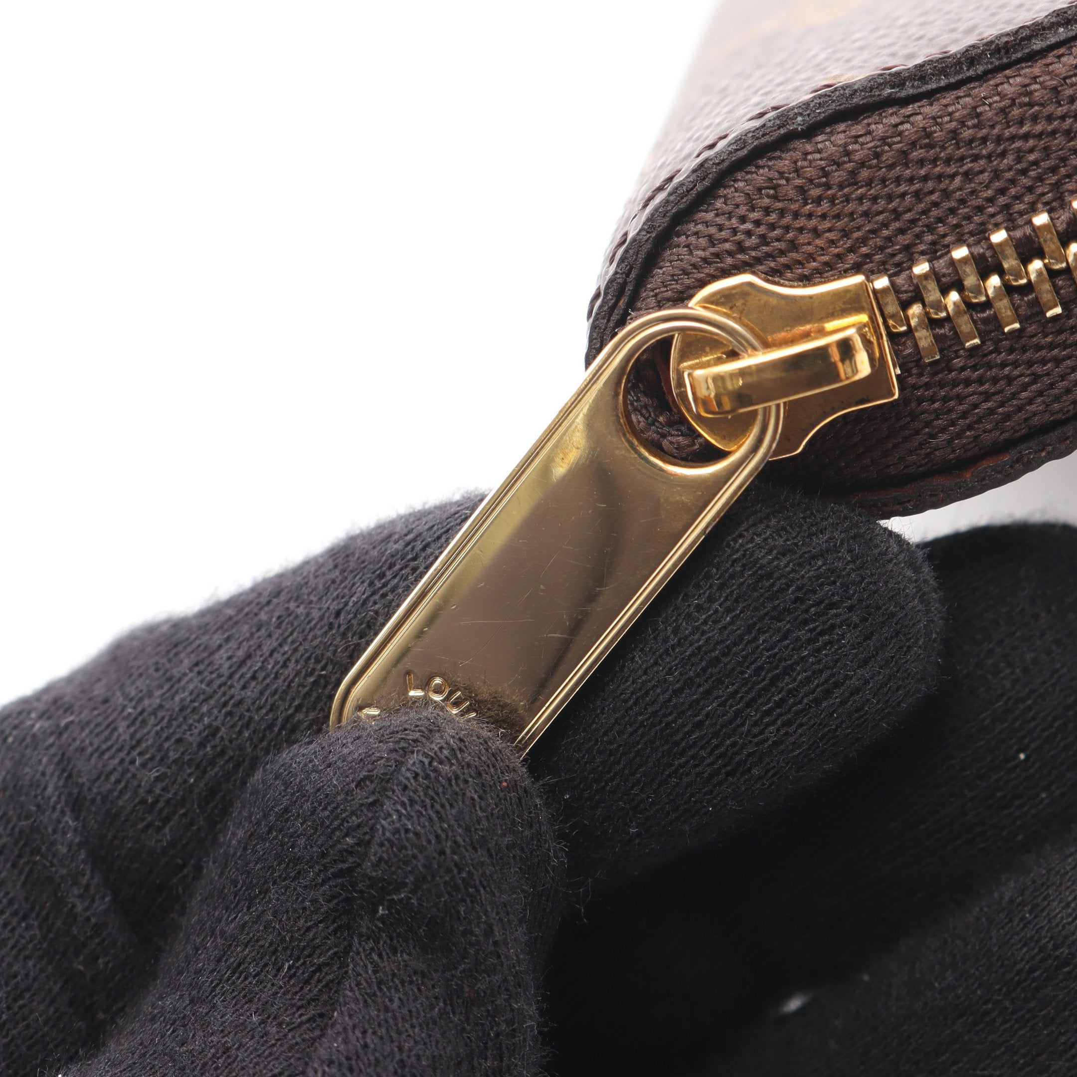 ジッピー コインパース モノグラム コインケース PVC ブラウン ルイ