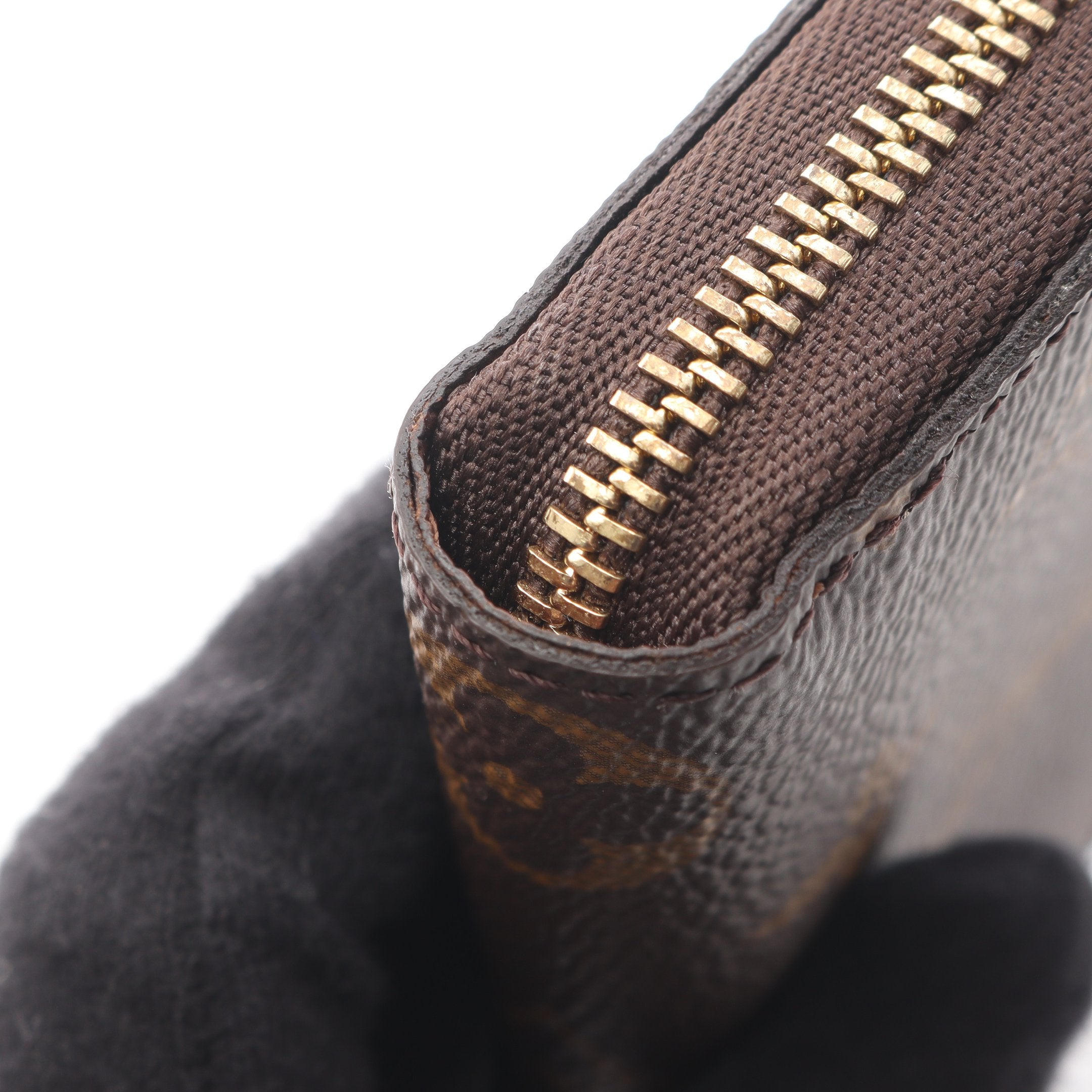 ジッピー コインパース モノグラム コインケース PVC ブラウン ルイ