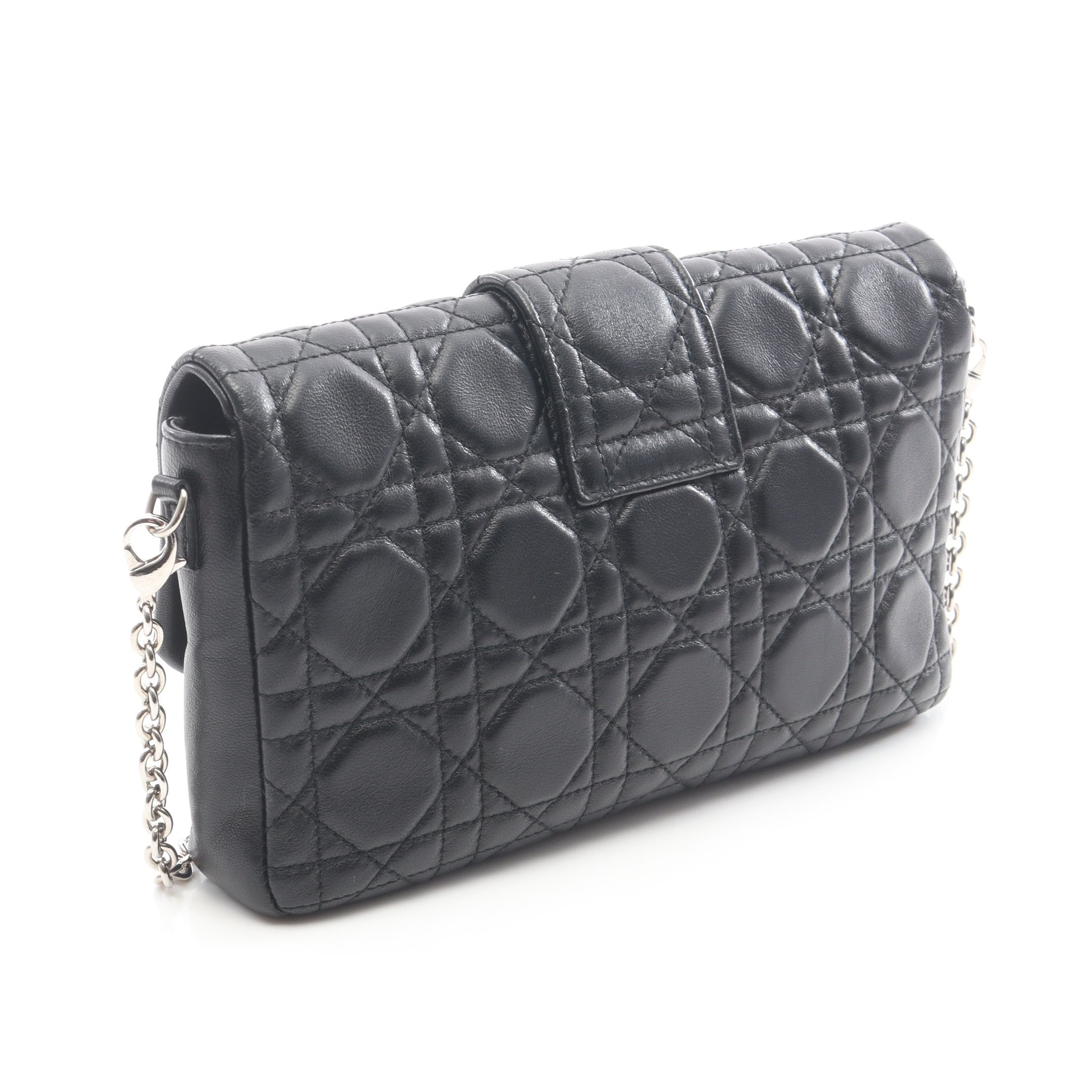 ニューロック カナージュ チェーンショルダーバッグ レザー ブラック