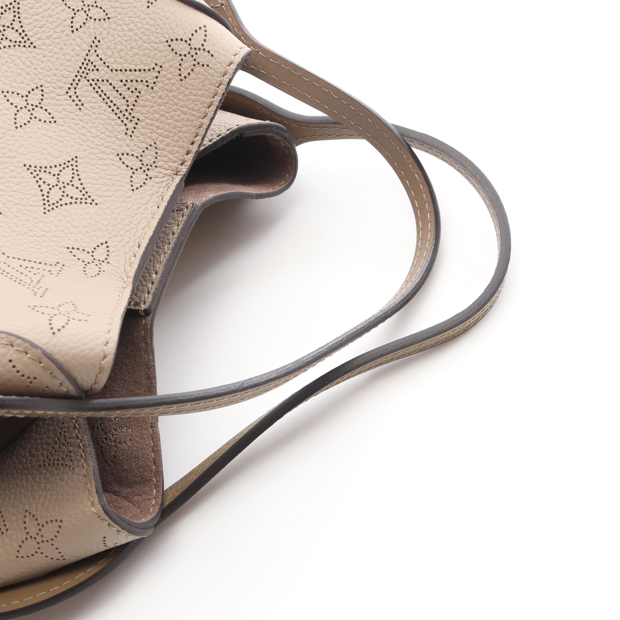 ヒナPM マヒナ ガレ ハンドバッグ レザー グレーベージュ 2WAY ルイ