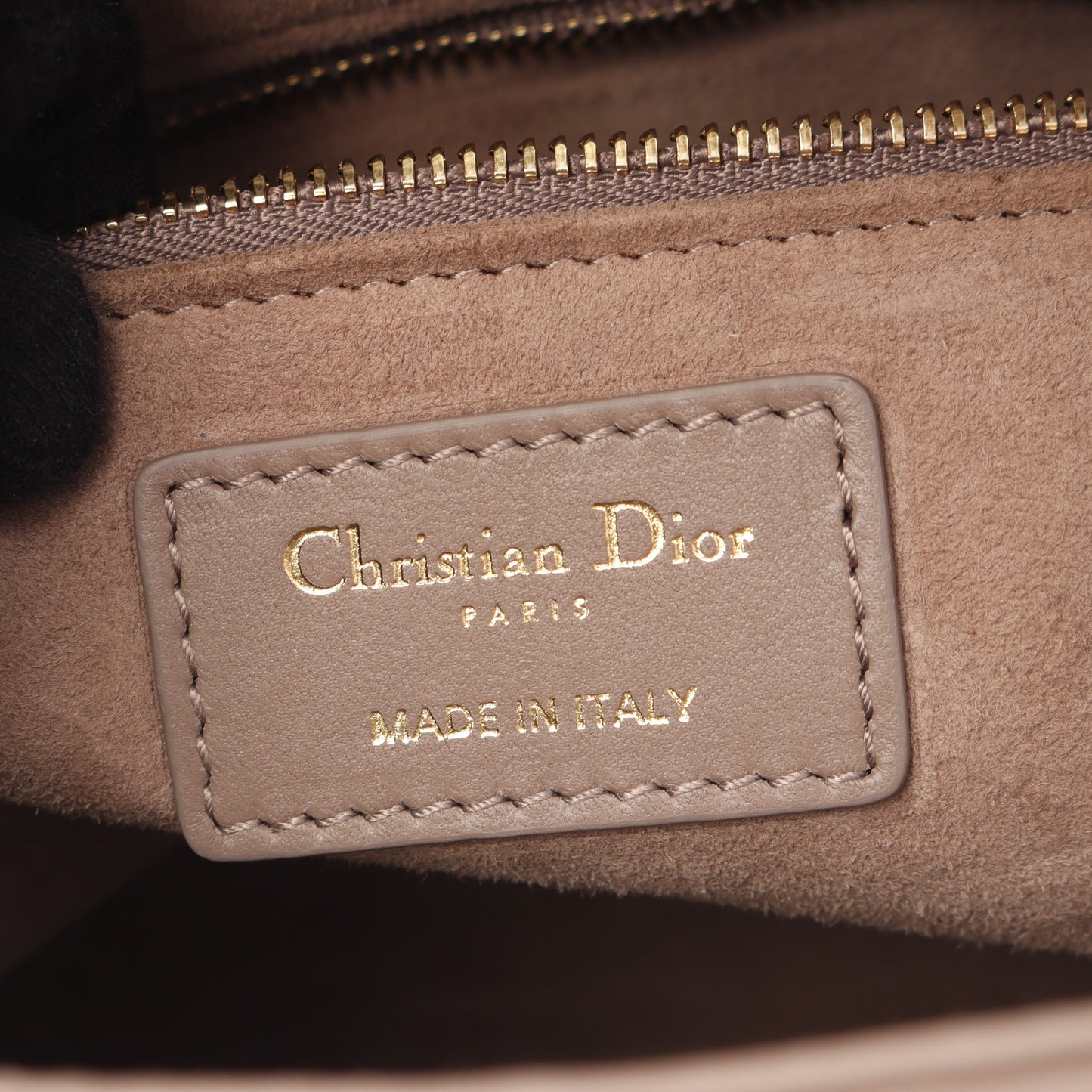 レディディオール スモール カナージュ ハンドバッグ レザー グレーベージュ 2WAY クリスチャンディオール バッグ Christian Dior