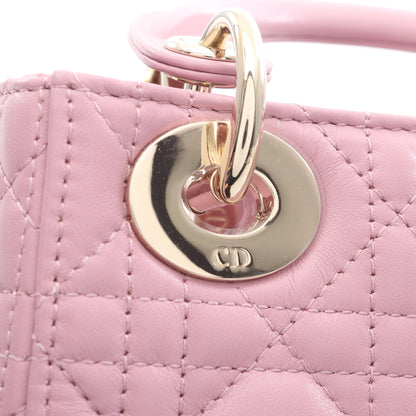レディディオール ミニ カナージュ ハンドバッグ レザー ピンク 2WAY クリスチャンディオール バッグ Christian Dior