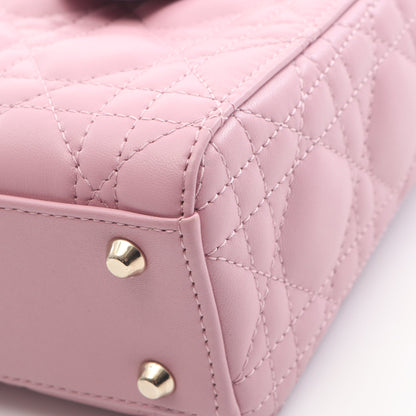 レディディオール ミニ カナージュ ハンドバッグ レザー ピンク 2WAY クリスチャンディオール バッグ Christian Dior