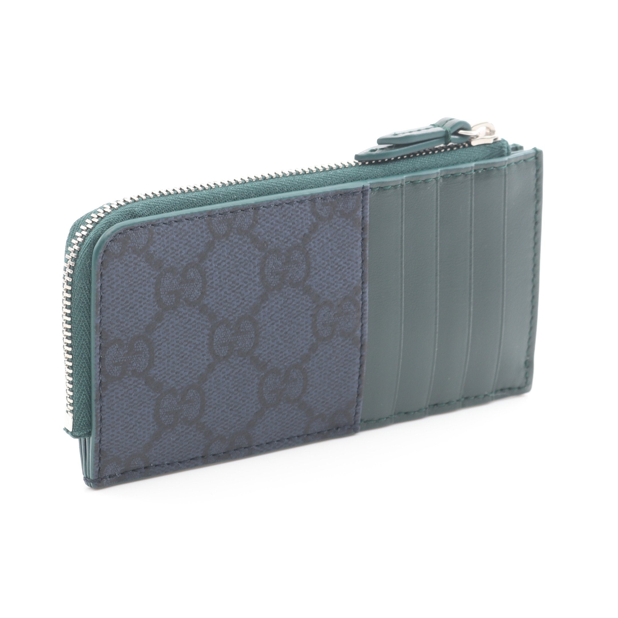 GGスプリーム ジップカードケース コインケース PVC ネイビー グリーン