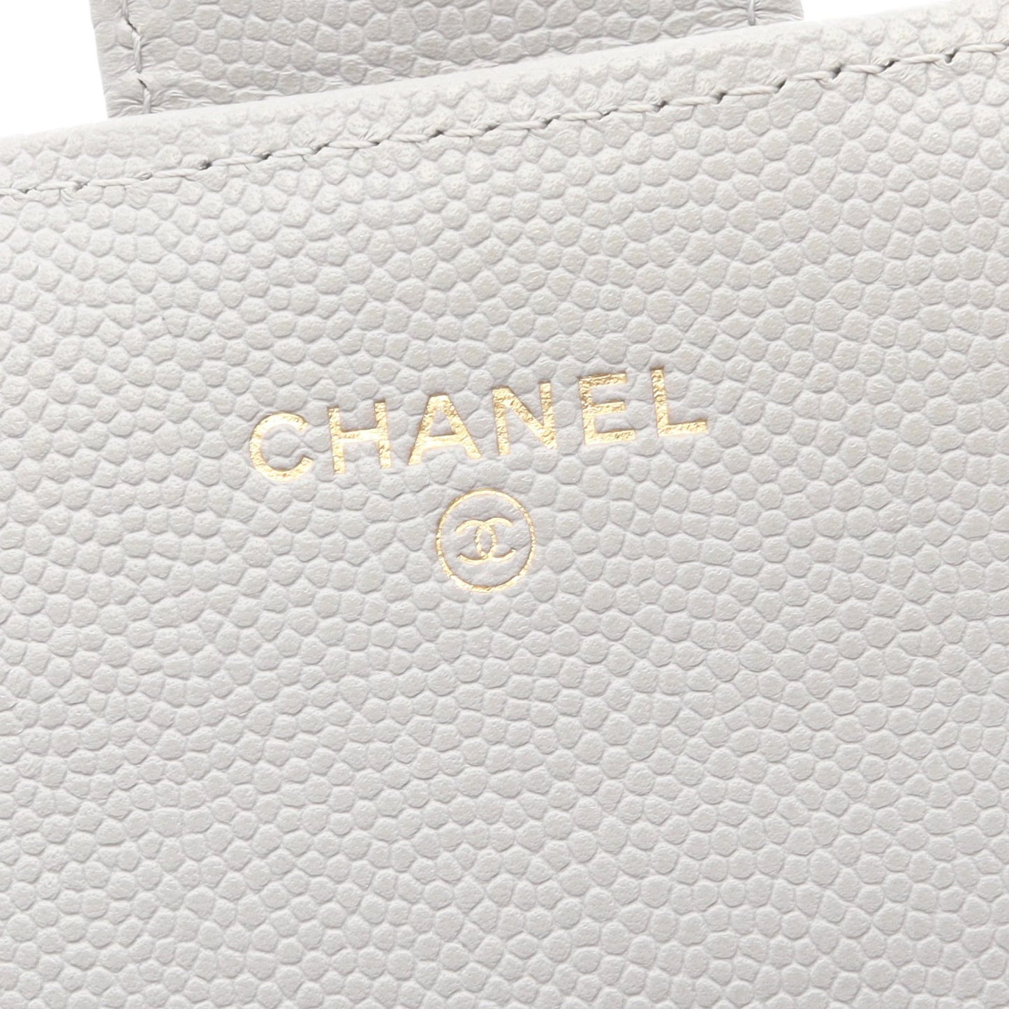 クラシック ロング フラップ ウォレット マトラッセ 二つ折り長財布 キャビアスキン ライトグレー ゴールド金具 シャネル 財布・小物 CHANEL