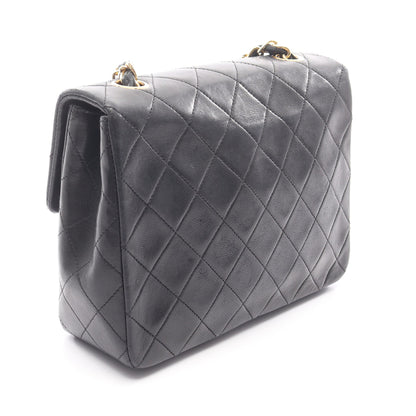 ミニマトラッセ20 チェーンショルダーバッグ ラムスキン ブラック ゴールド金具 シャネル バッグ CHANEL