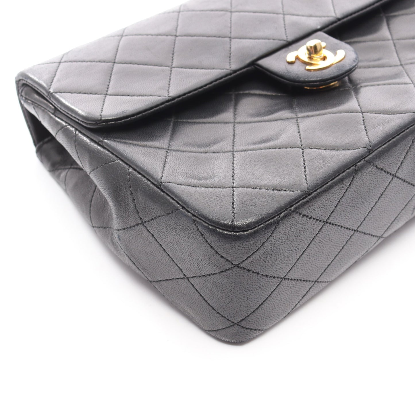 ミニマトラッセ20 チェーンショルダーバッグ ラムスキン ブラック ゴールド金具 シャネル バッグ CHANEL