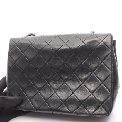 ミニマトラッセ20 チェーンショルダーバッグ ラムスキン ブラック ゴールド金具 シャネル バッグ CHANEL