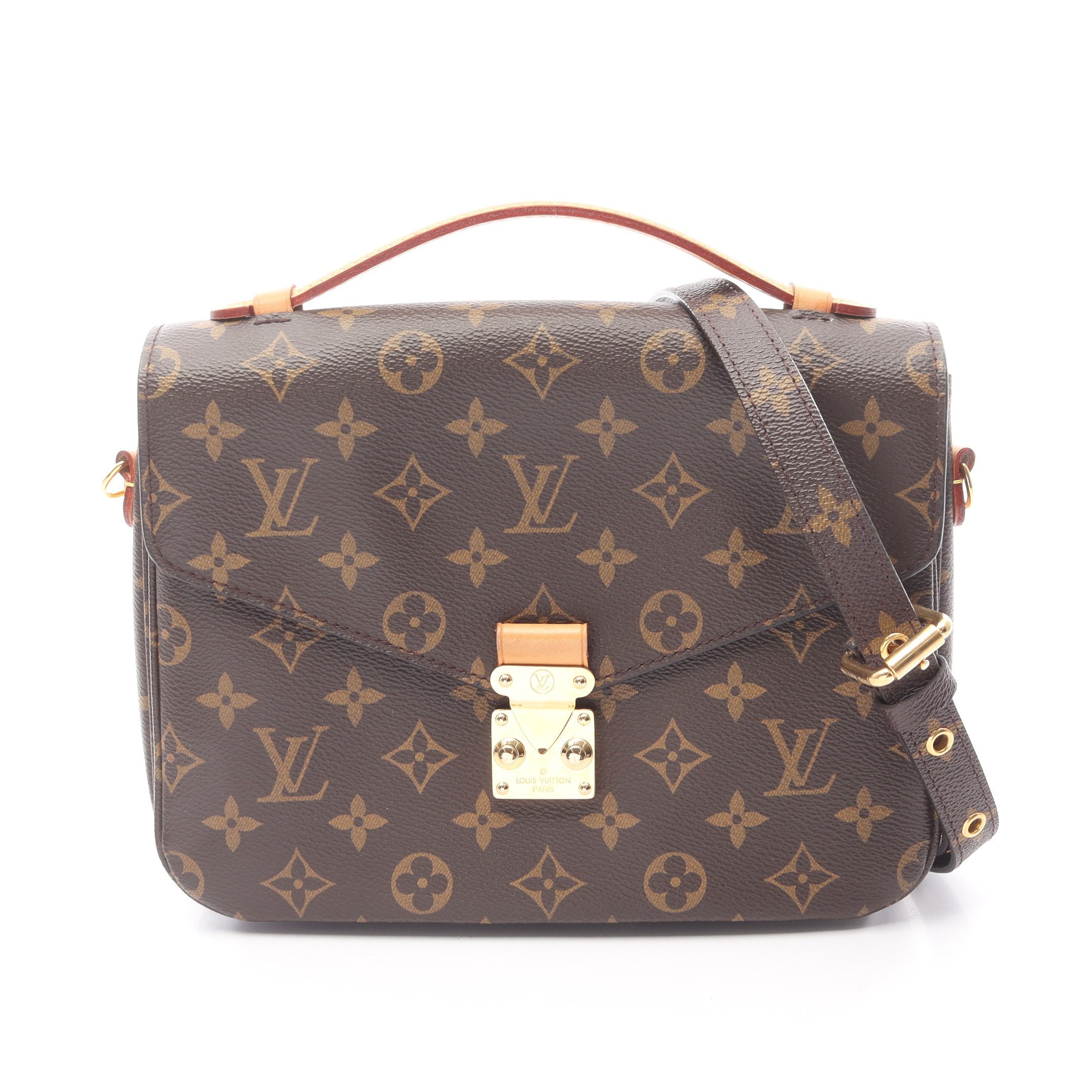 ルイ・ヴィトン LOUIS VUITTON ポシェット メティス MM モノグラム ハンドバッグ バッグ PVCコーティングキャンバス レザー モノグラム レディース ブラウン系 M44875 【中古】 ポシェット メティス MM モノグラム ハンドバッグ PVC レザー ブラウン