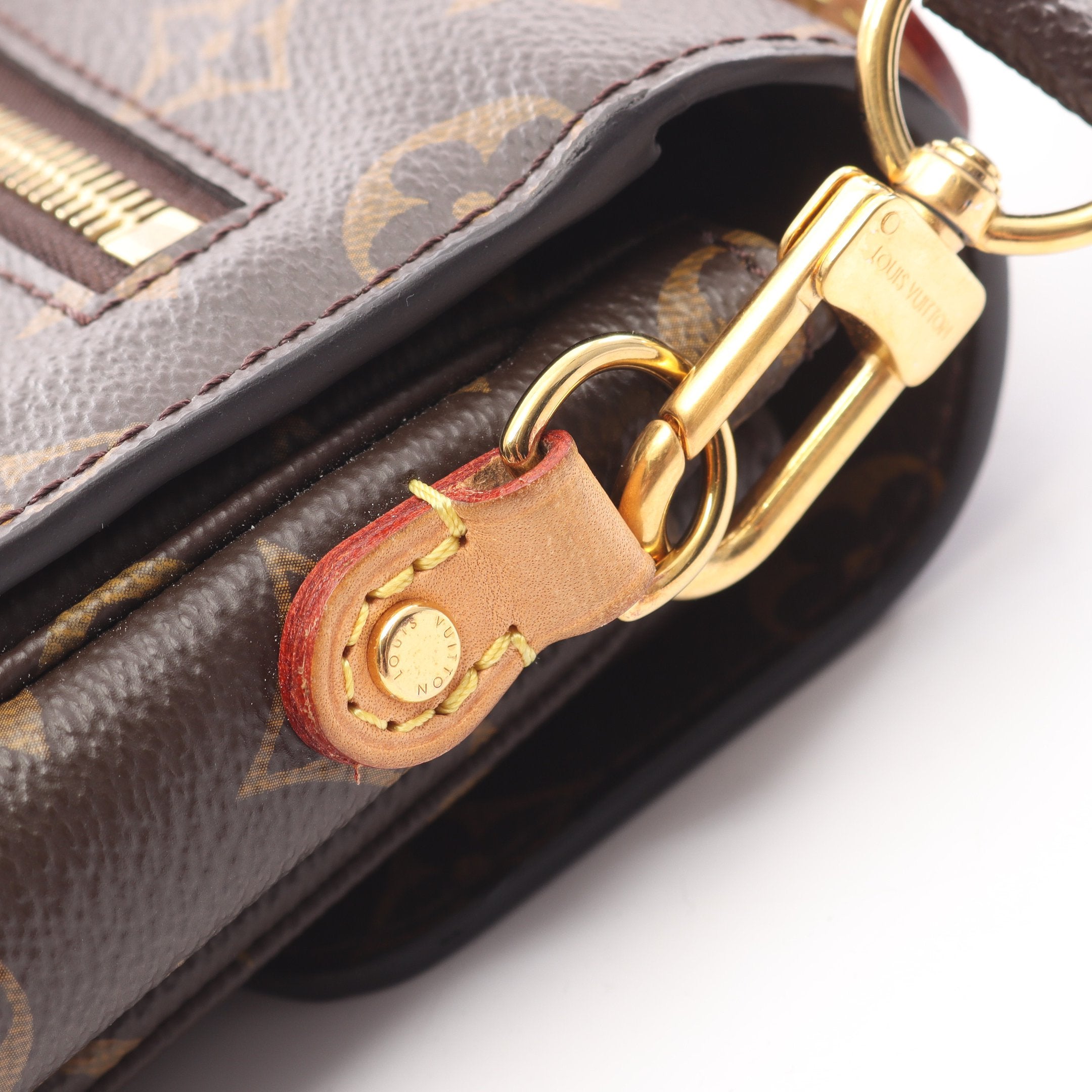 ポシェット メティス MM モノグラム ハンドバッグ PVC レザー ブラウン