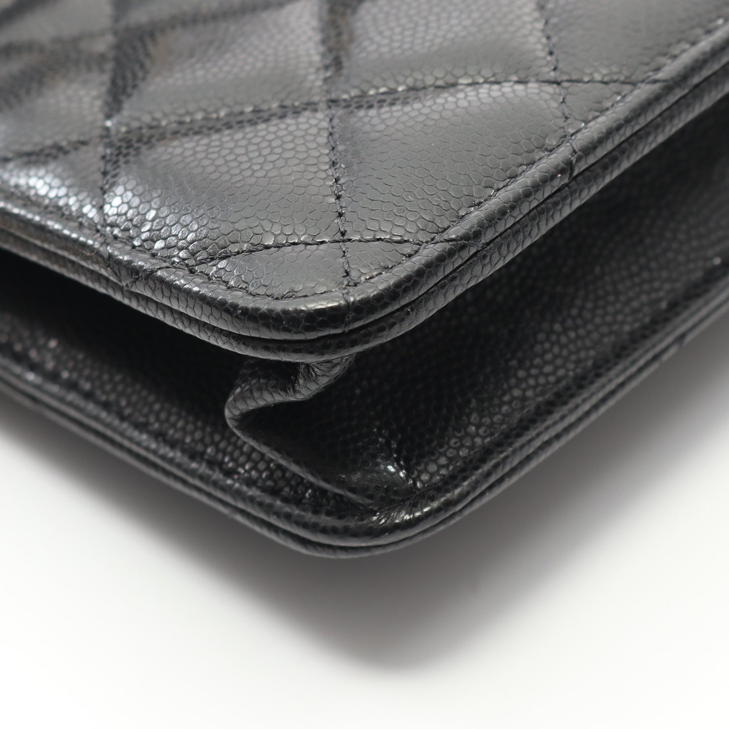 マトラッセ チェーンウォレット キャビアスキン ブラック ゴールド金具 シャネル バッグ CHANEL