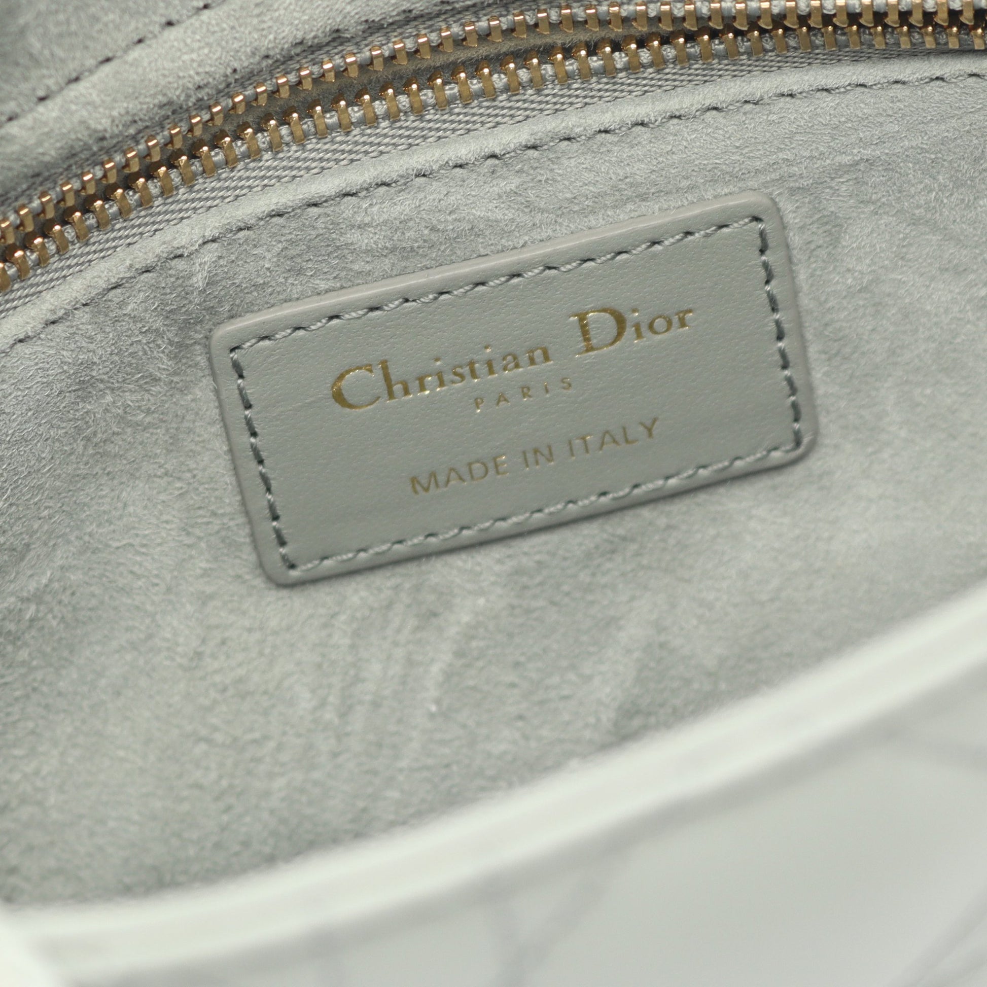 LADY DIOR MY ABCDIOR レディディオール スモール カナージュ ハンドバッグ レザー グレーグリーン 2WAY クリスチャンディオール バッグ Christian Dior