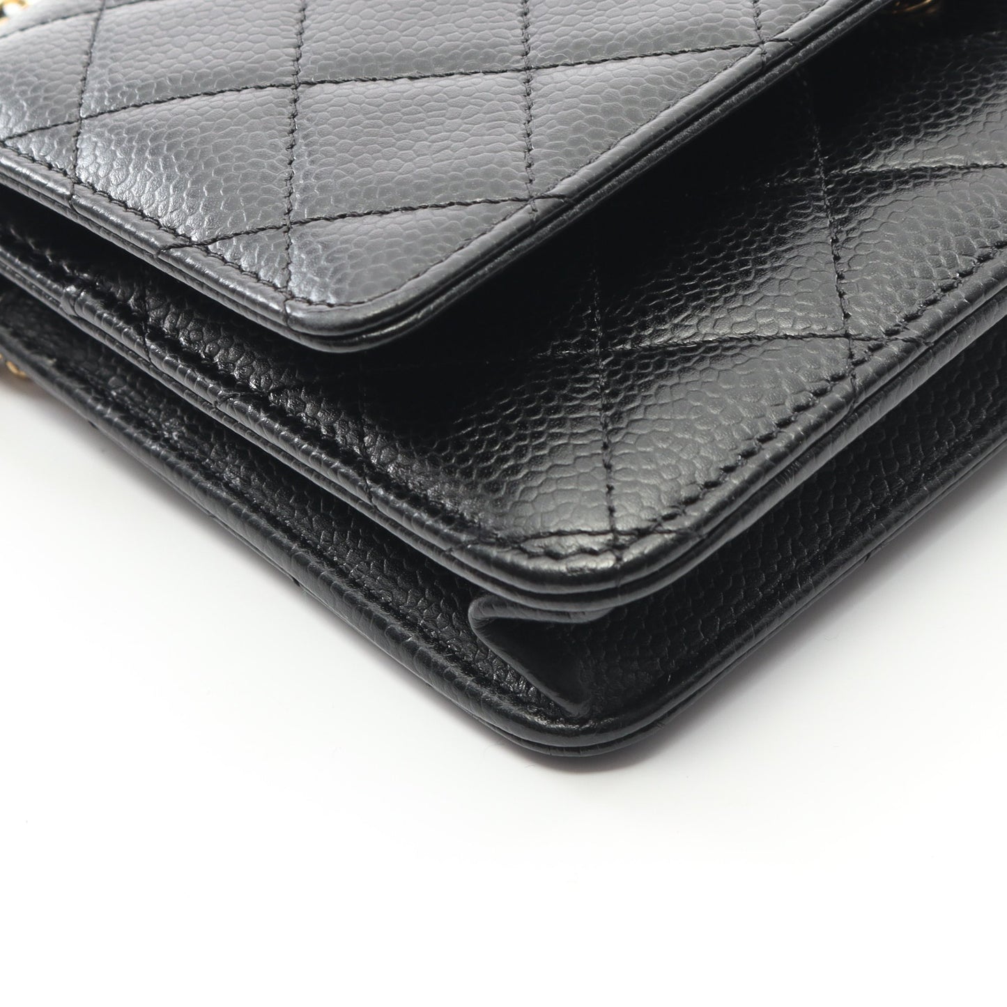 マトラッセ チェーンウォレット キャビアスキン ブラック ゴールド金具 シャネル バッグ CHANEL
