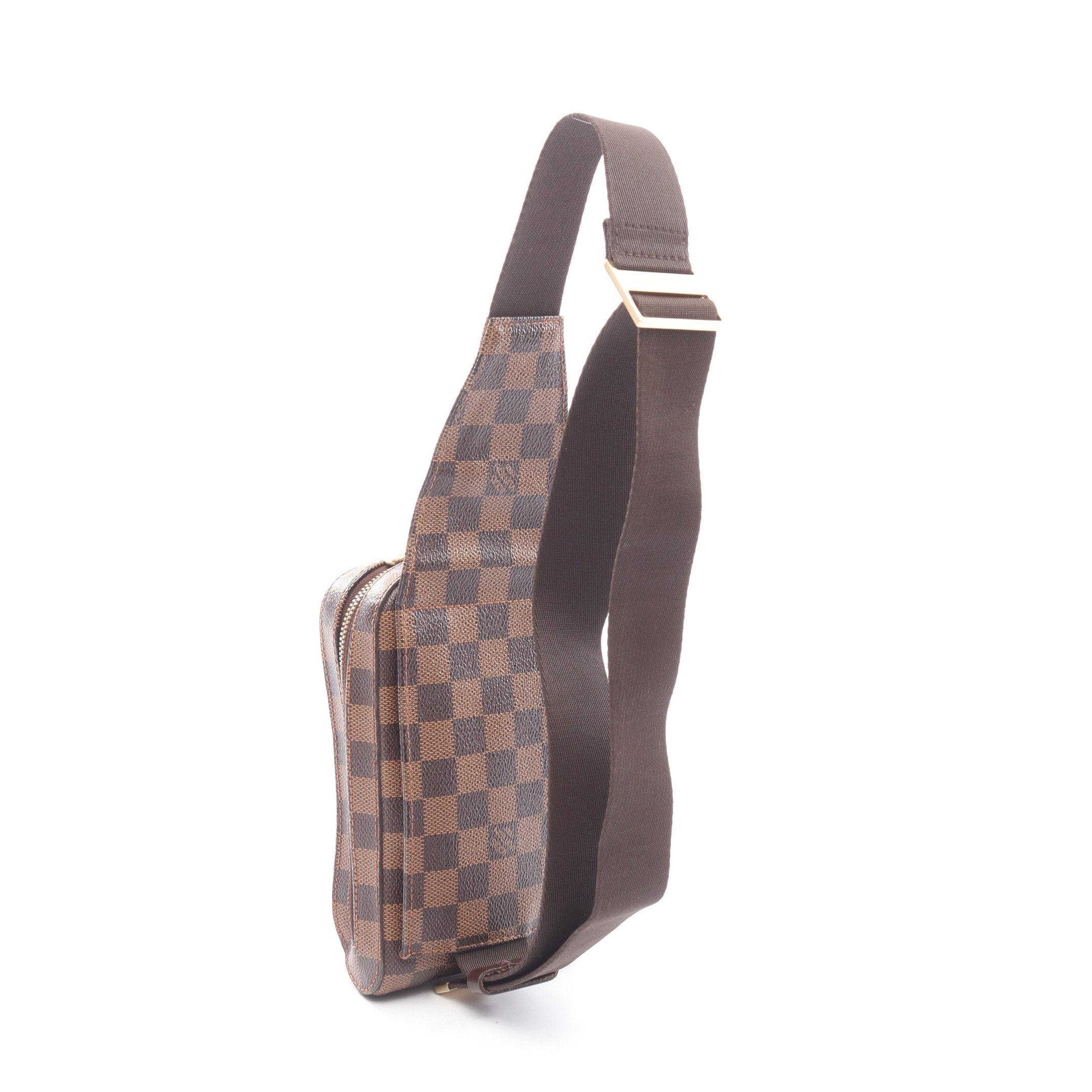 LOUIS VUITTON ジェロニモス ダミエエベヌ ボディバッグ ジェロニモス ダミエエベヌ ボディバッグ PVC ブラウン ルイヴィトン